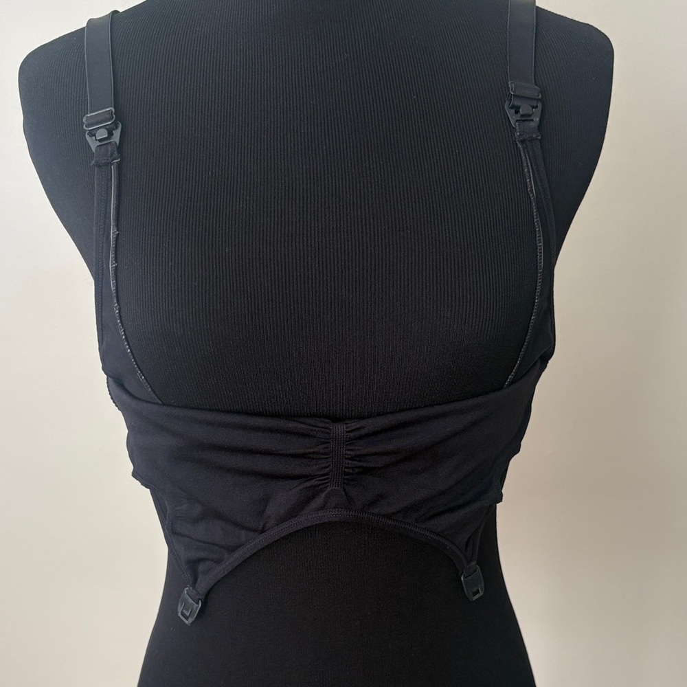 Black Wireless Nursing Bra - Picture 7 of 14